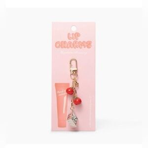 Lip Charms Keychain Accessory - Red and Gold tomatoes